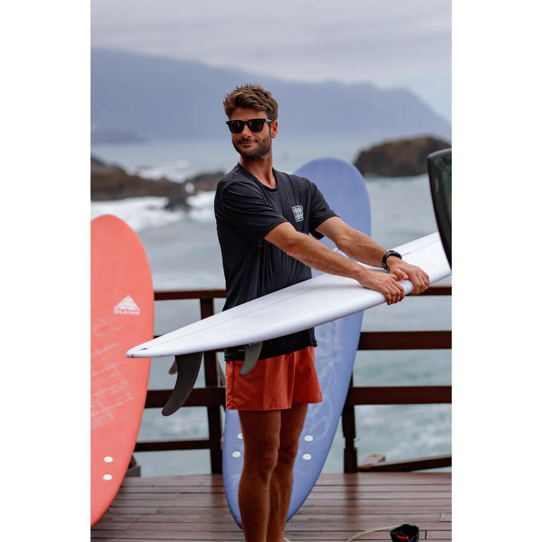 Men’s surfing boardshorts swim shorts, Hendaia pockets - Image 34