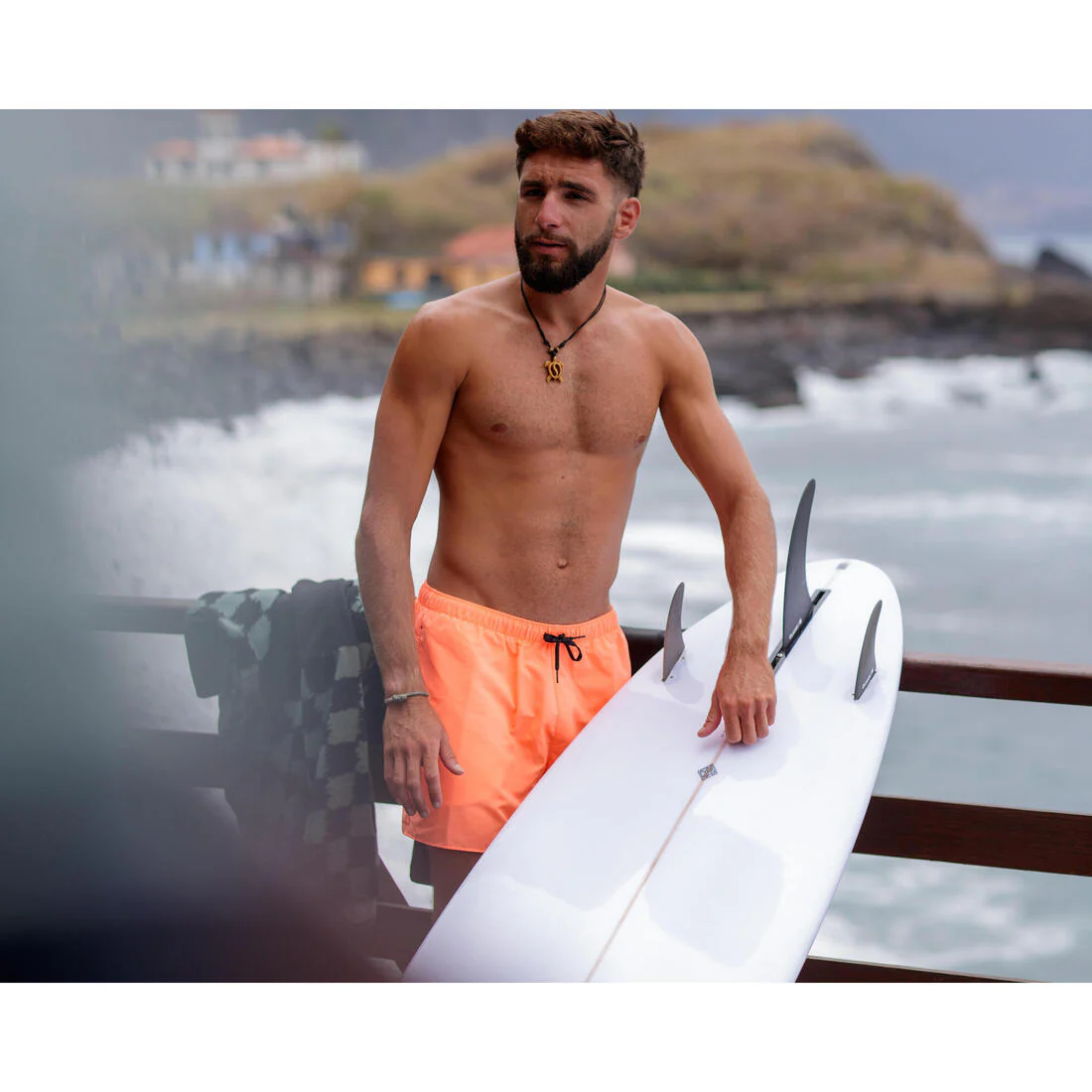 Men’s surfing boardshorts swim shorts, Hendaia pockets - Image 36