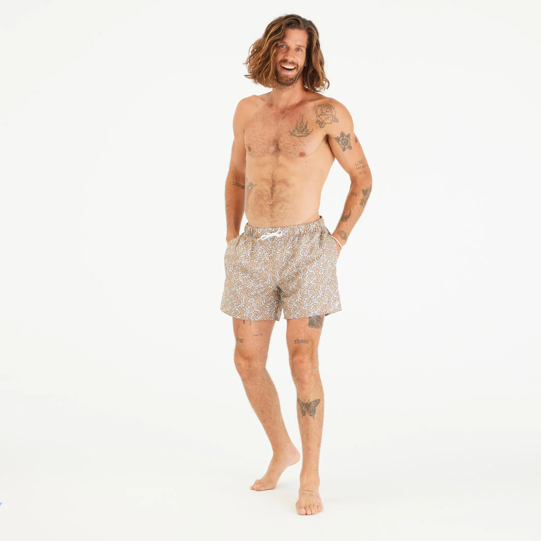 Men’s Swim Shorts 15" - 100 palmito - Image 5