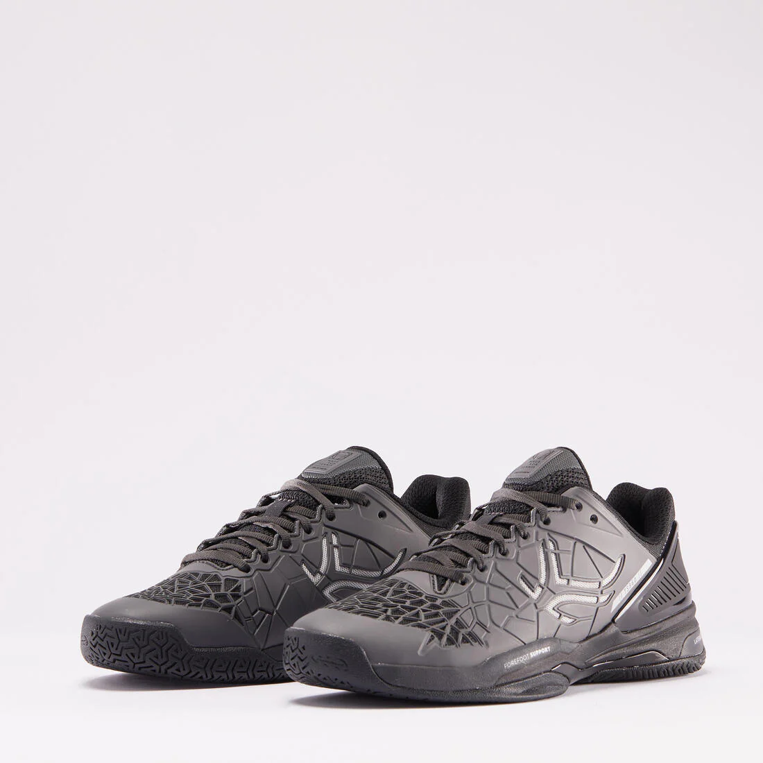Men's Tennis Multicourt Shoes Strong Pro - Grey/Black - Image 3