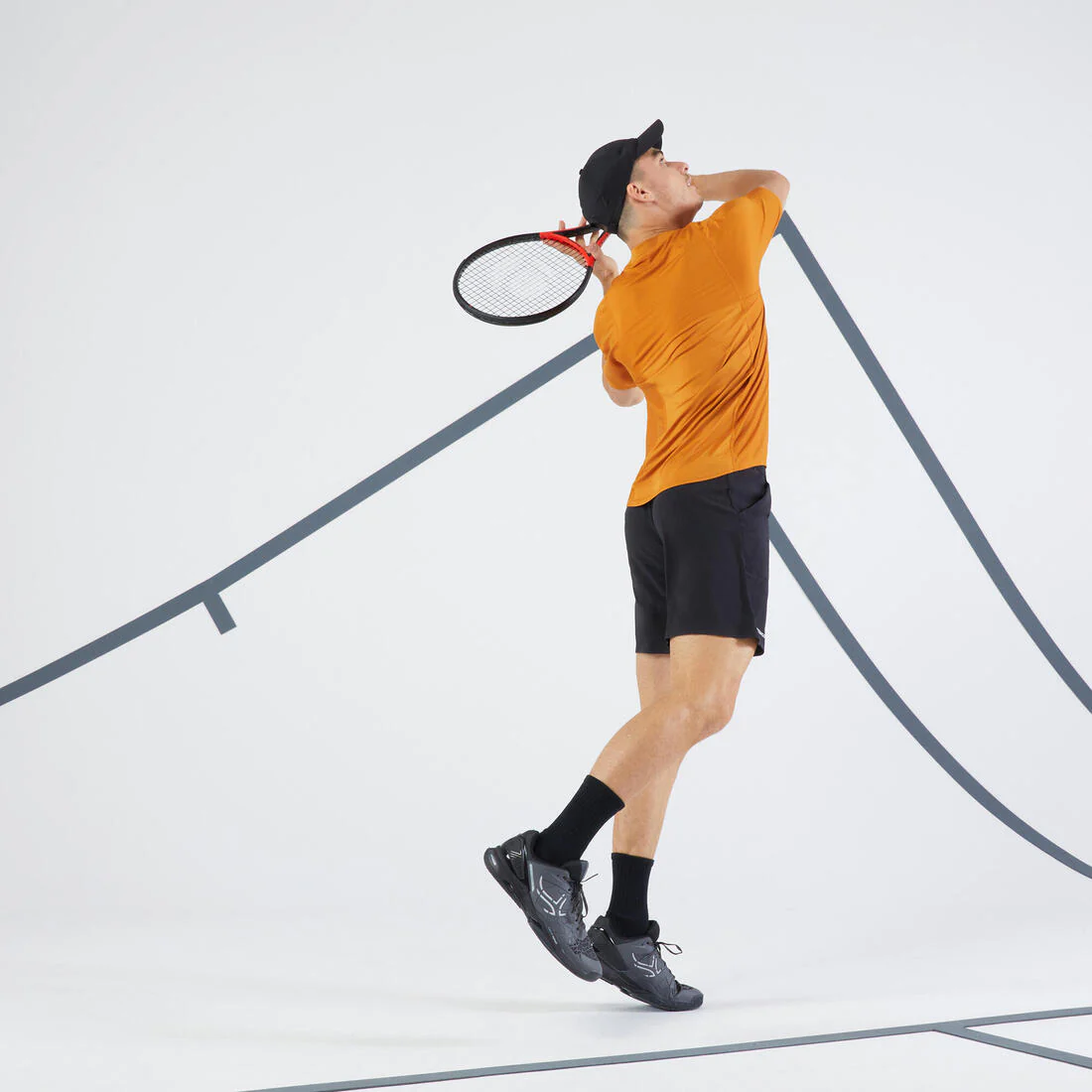 Men's Tennis Shorts Dry+ - Black - Image 3