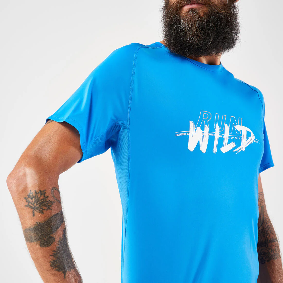 Men's Trail Running Resistant T-Shirt KIPRUN Run 500 Graph - Image 4