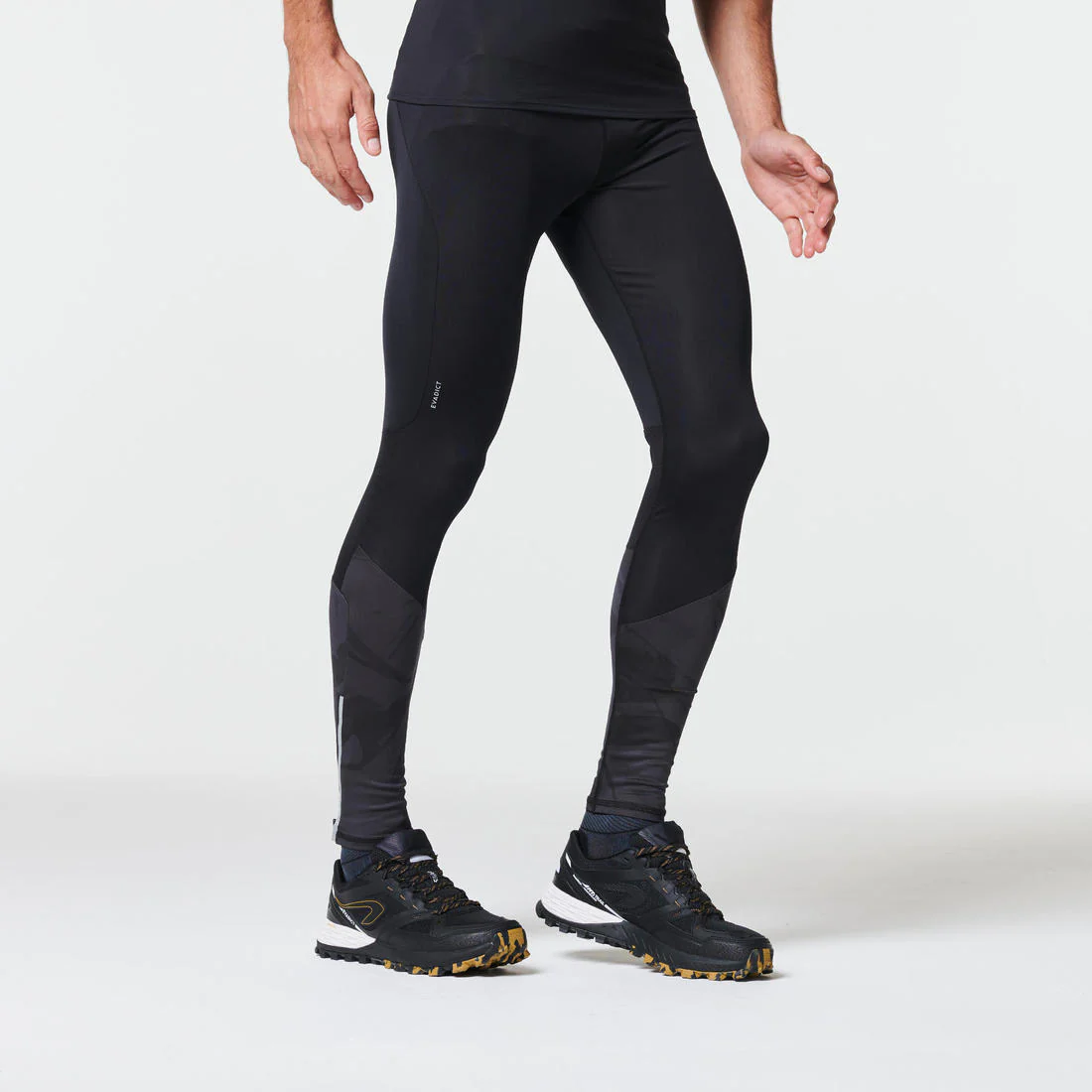 MEN'S TRAIL RUNNING TIGHTS - BLACK/GREY - Image 13