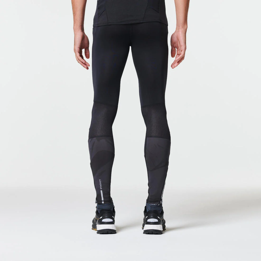 MEN'S TRAIL RUNNING TIGHTS - BLACK/GREY - Image 15