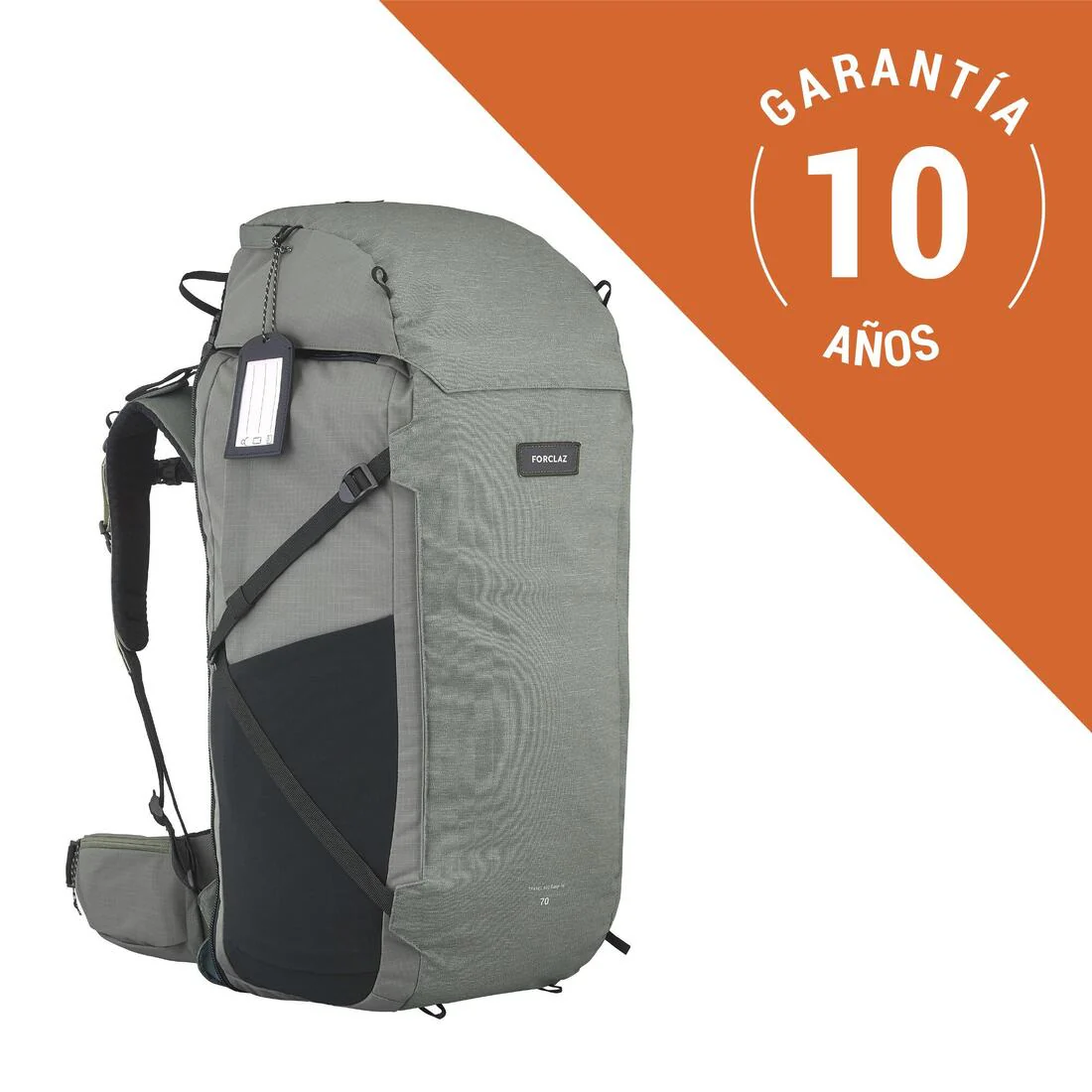 Men’s Travel 900 70+6L suitcase-style travel backpack - Green - Image 16