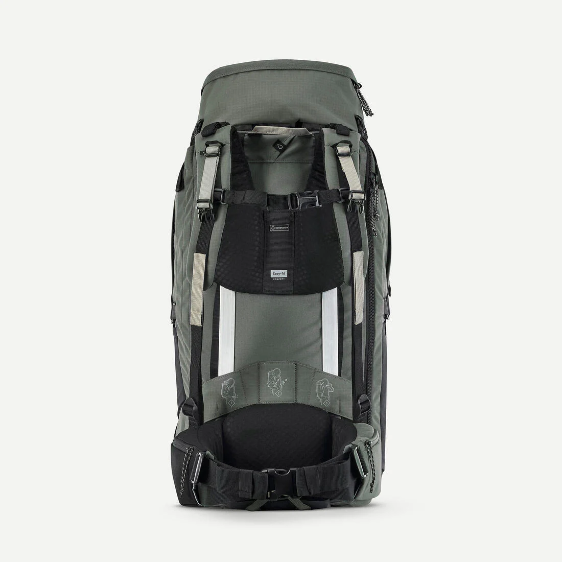 Men’s Travel 900 70+6L suitcase-style travel backpack - Green - Image 8