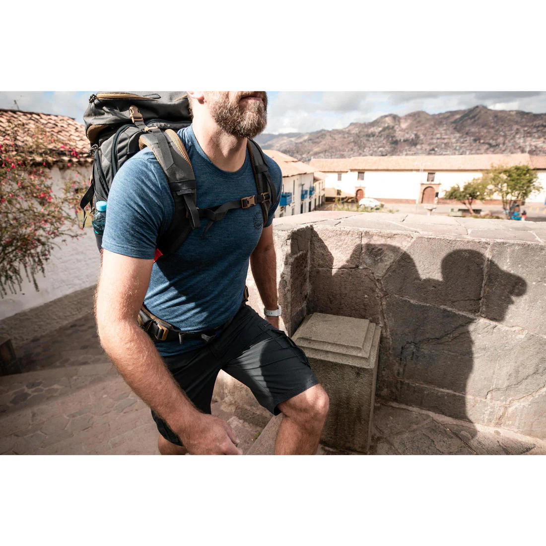 Men's Travel Trekking Cargo Shorts - TRAVEL 500 - Image 21