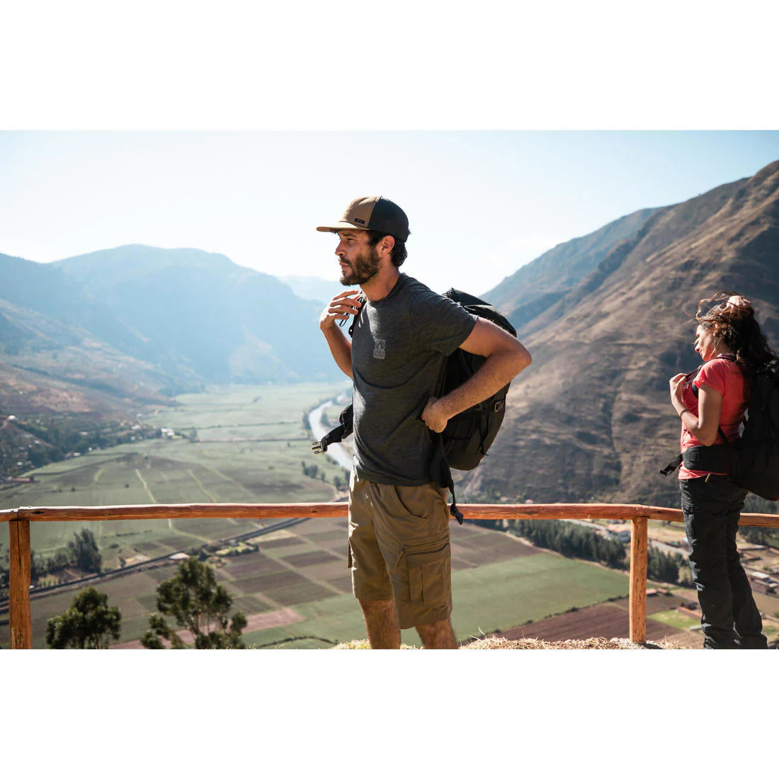 Men's Travel Trekking Cargo Shorts - TRAVEL 500 - Image 25