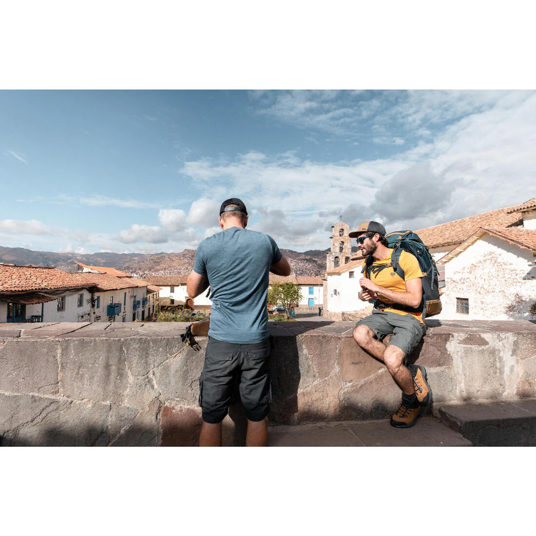 Men's Travel Trekking Cargo Shorts - TRAVEL 500 - Image 28