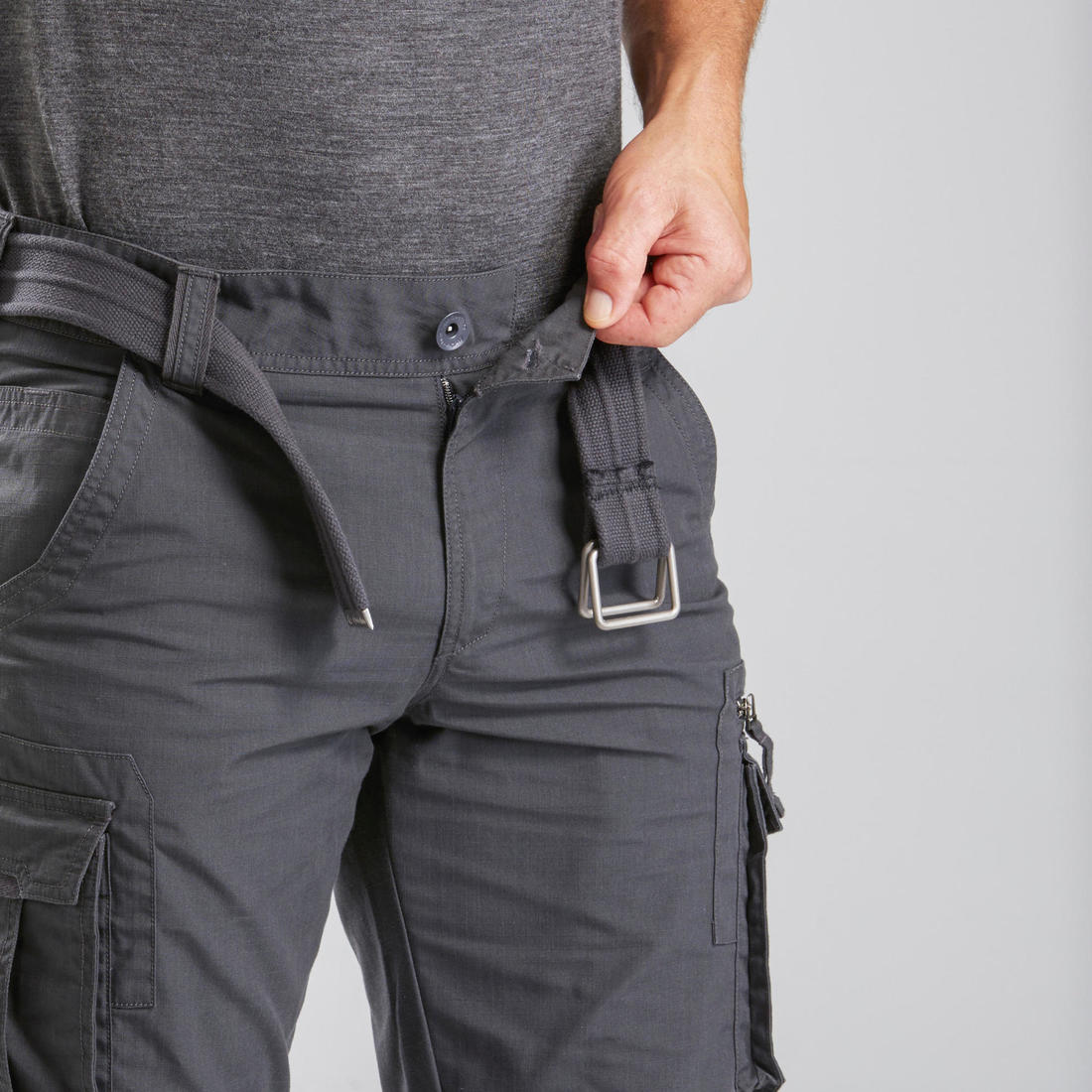 Men's Travel Trekking Cargo Trousers - TRAVEL 500 - Image 13