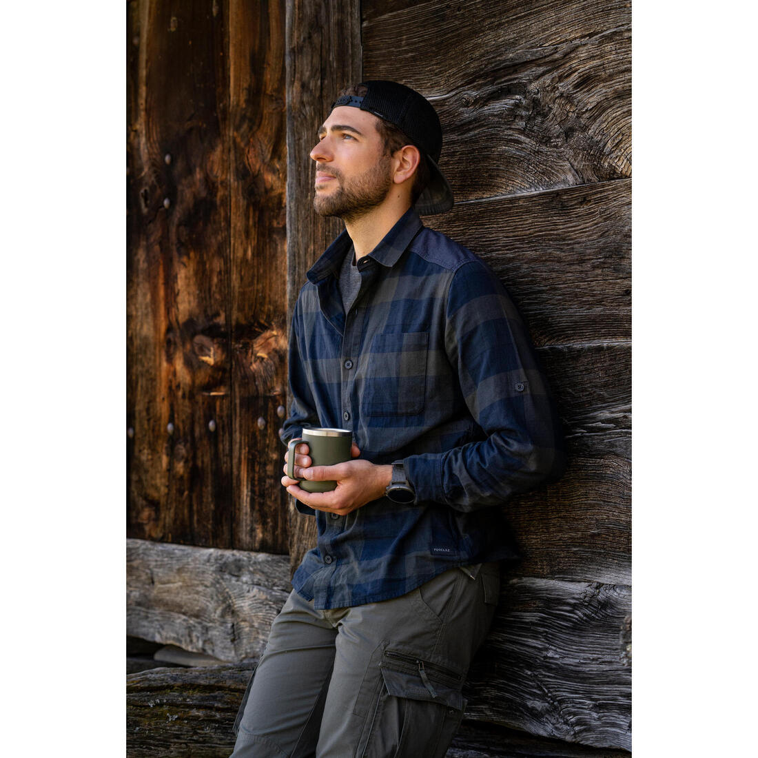 Men's Travel Trekking Cargo Trousers - TRAVEL 500 - Image 5