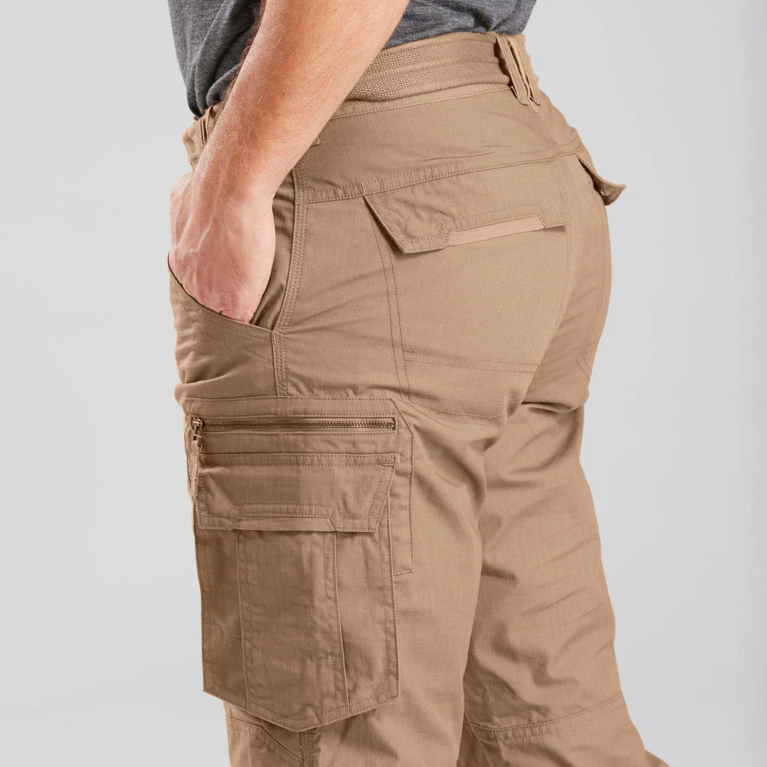 Men's Travel Trekking Cargo Trousers - TRAVEL 500 - Image 8