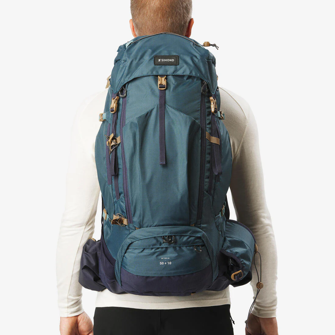 Men's Trekking 50+10 L Backpack MT500 Air - Image 4