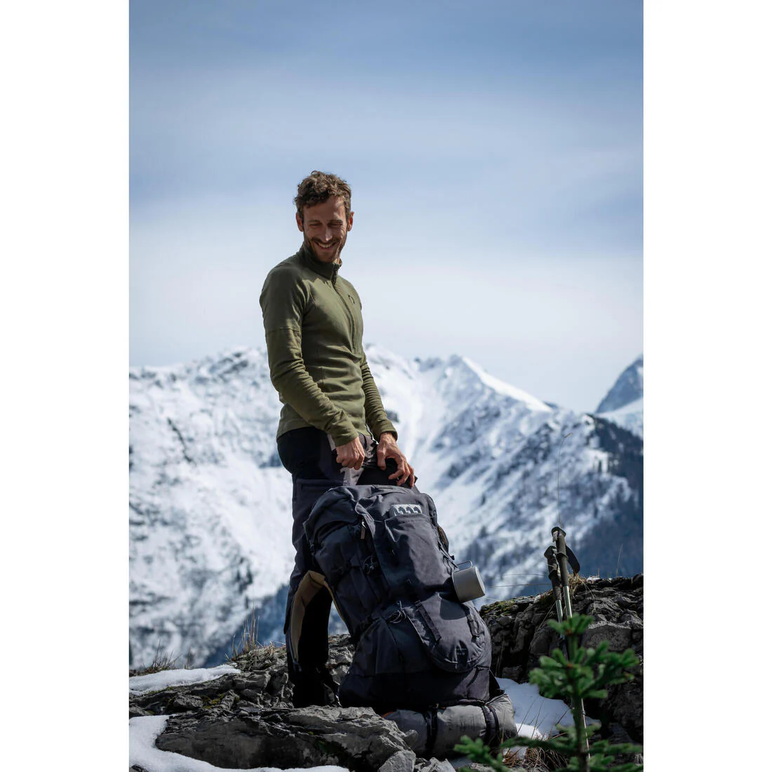 Men's Trekking 70+10L Backpack MT900 Symbium - Image 13