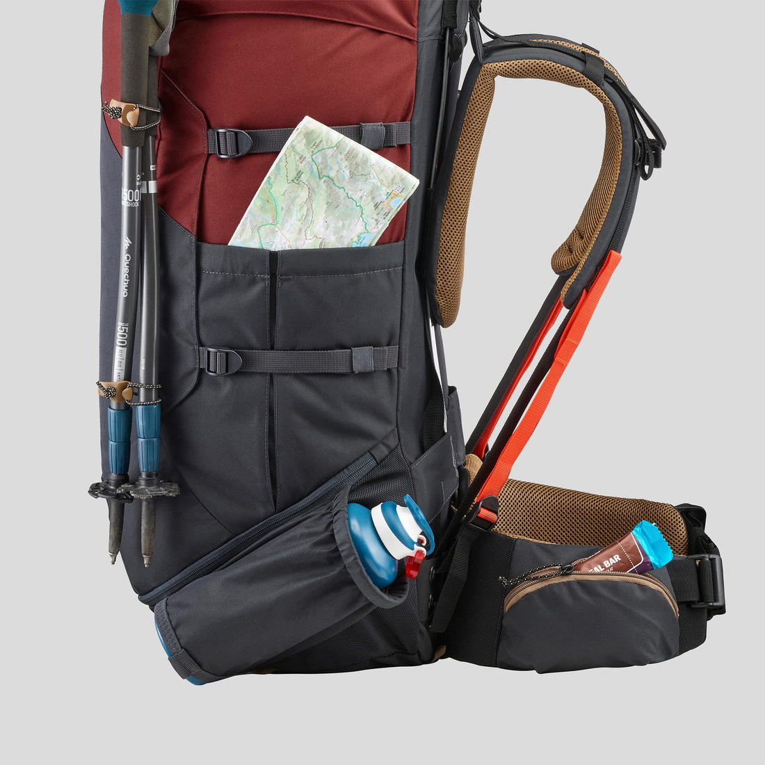 Men's Trekking Backpack 70 L - MT100 EASYFIT - Image 10