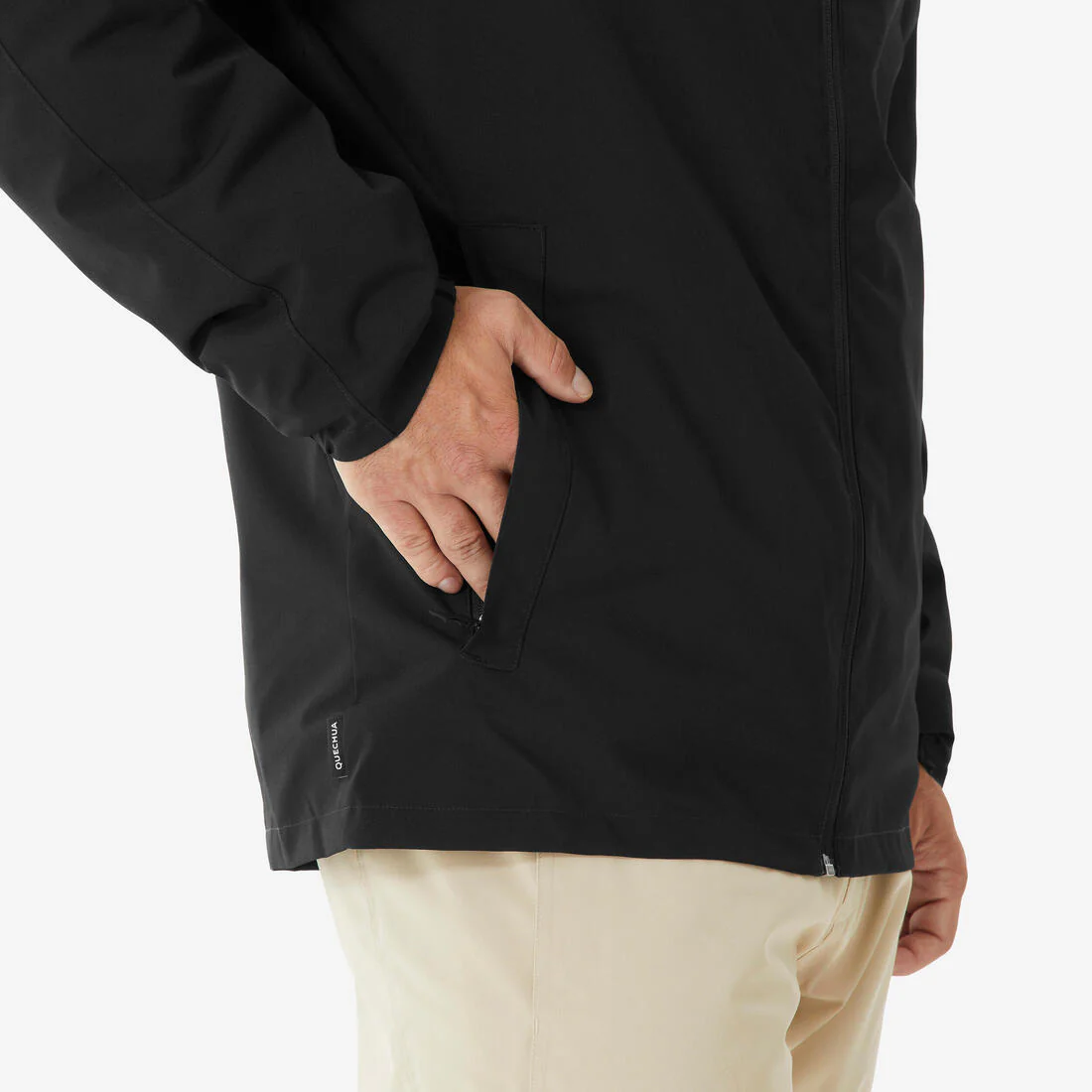Men’s Warm and Waterproof Ski Jacket 100 - Black - Image 4