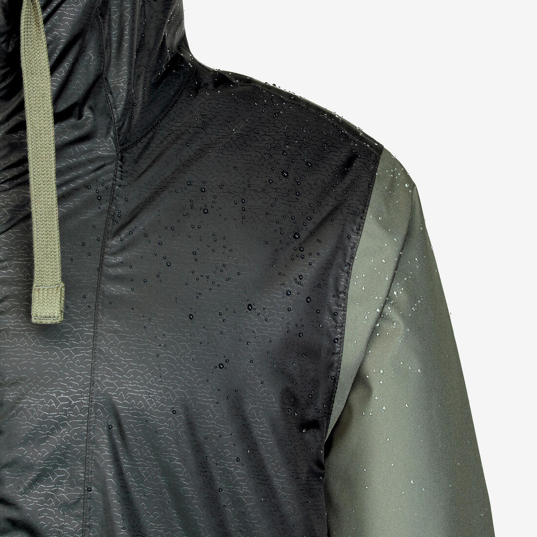 Men’s waterproof hiking jacket -5°C, NH100 - Green - Image 3