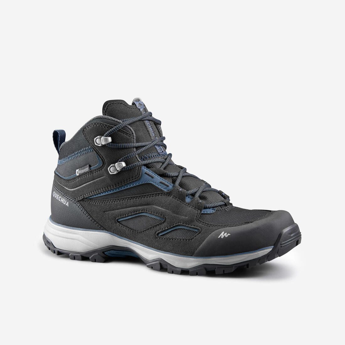 Men's Waterproof Walking Boots MH100 -Black