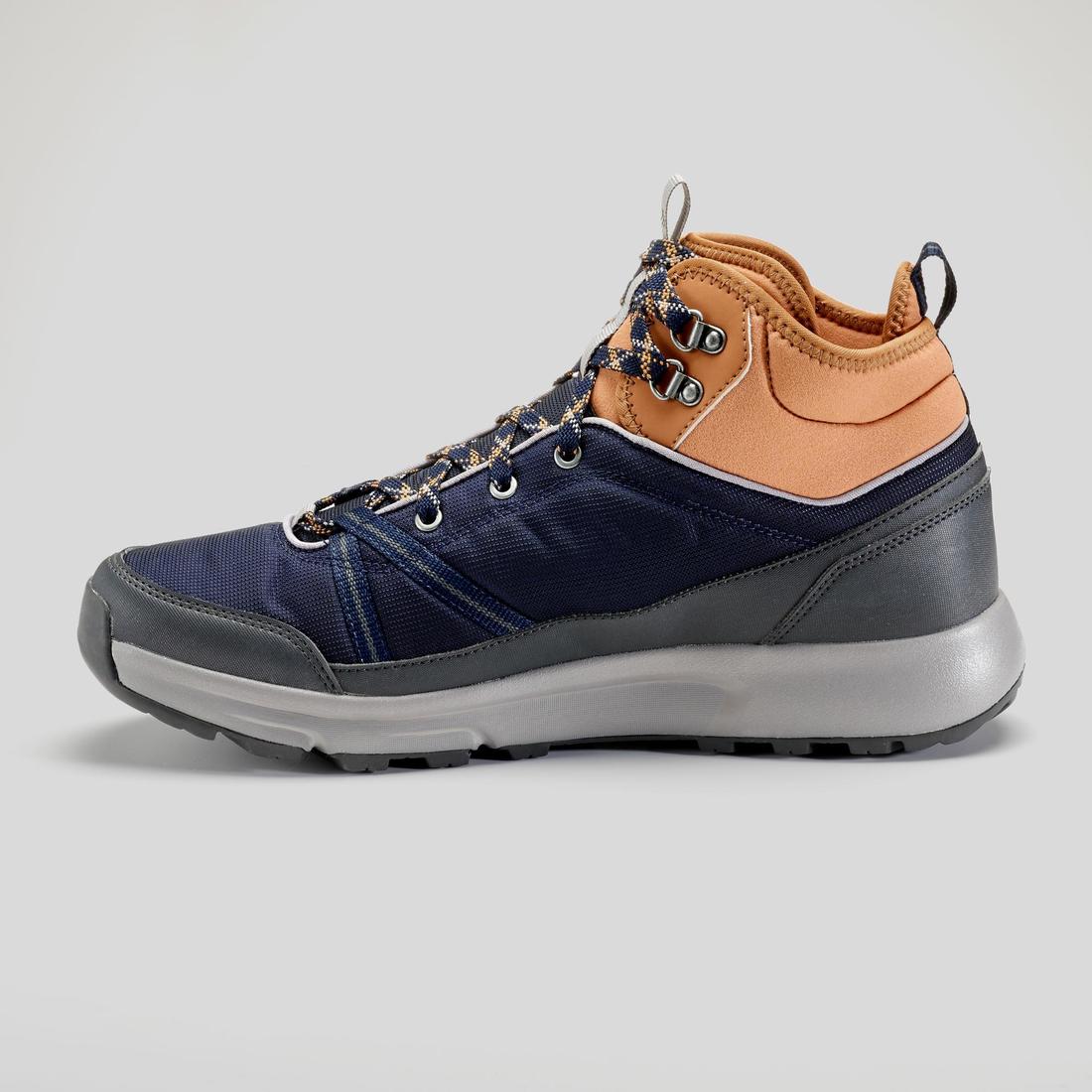Men's Waterproof Walking Boots NH100 Blue - Image 2