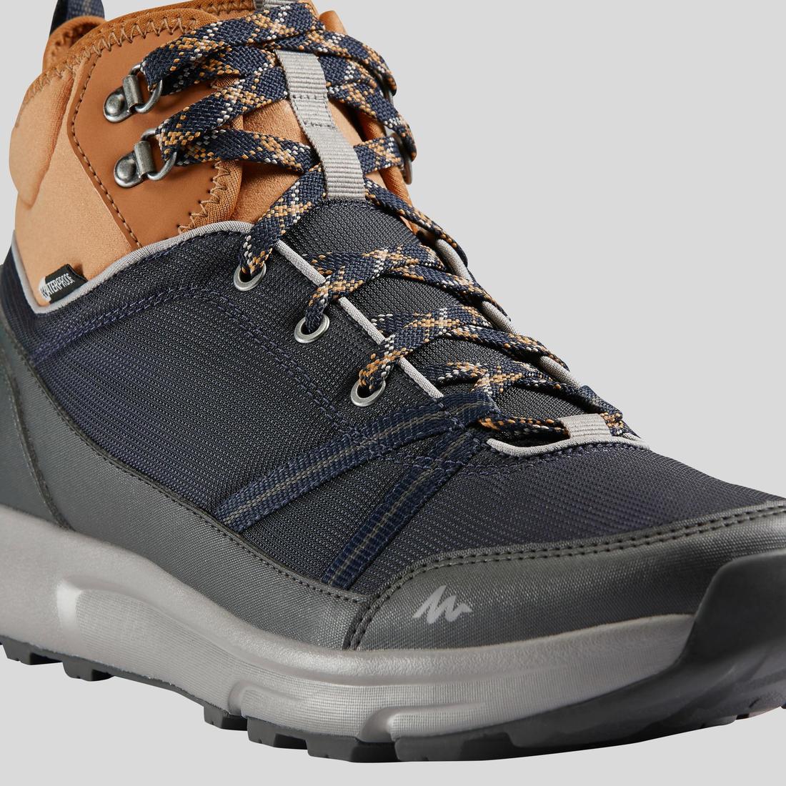 Men's Waterproof Walking Boots NH100 Blue - Image 5