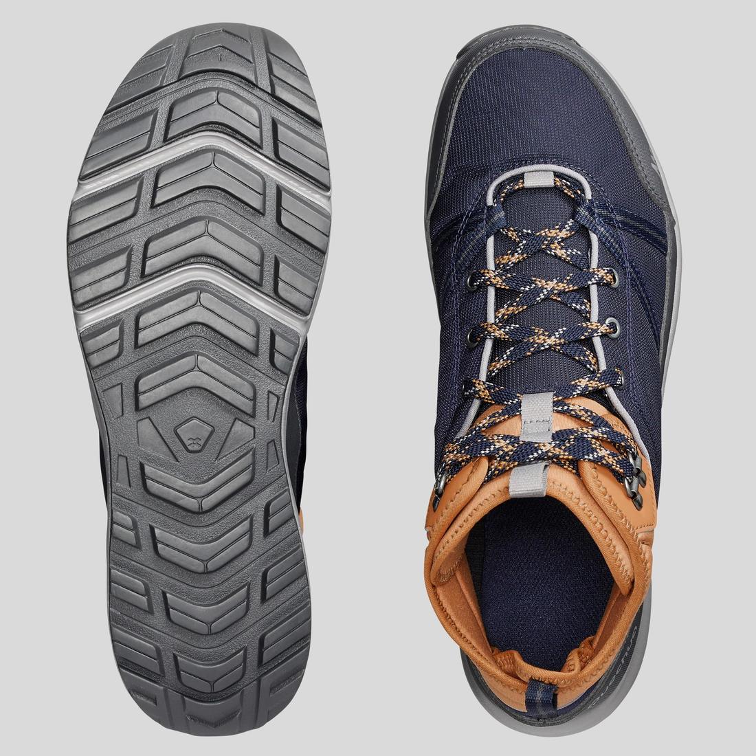 Men's Waterproof Walking Boots NH100 Blue - Image 6