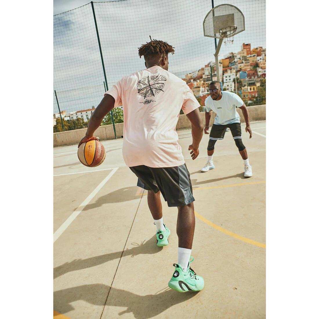 Men's/Women's Basketball Shorts SH500 - Black - Image 10