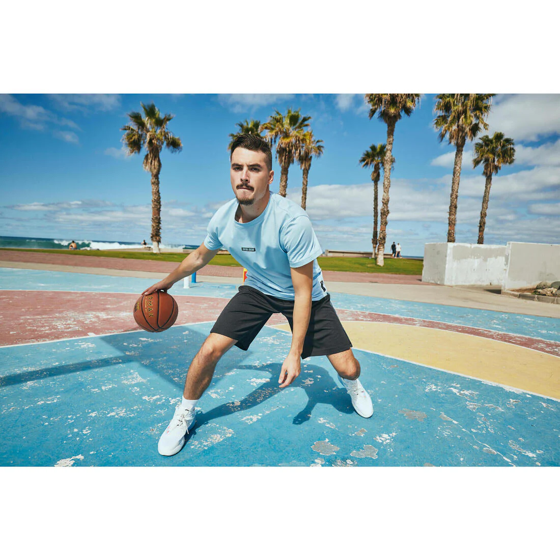 Men's/Women's Basketball Shorts SH500 - Black - Image 9