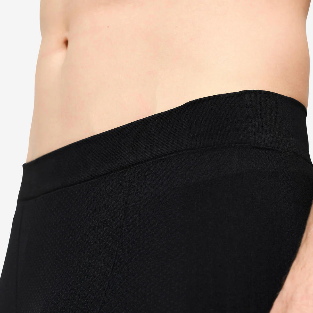 Men's Cross Training Seamless Leggings - Black - Image 3