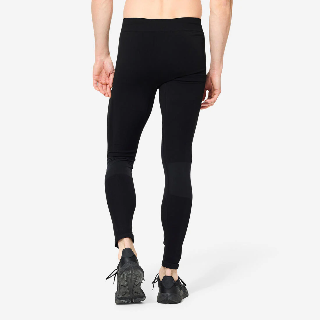 Men's Cross Training Seamless Leggings - Black - Image 4