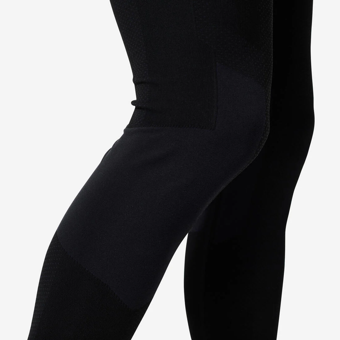 Men's Cross Training Seamless Leggings - Black - Image 6