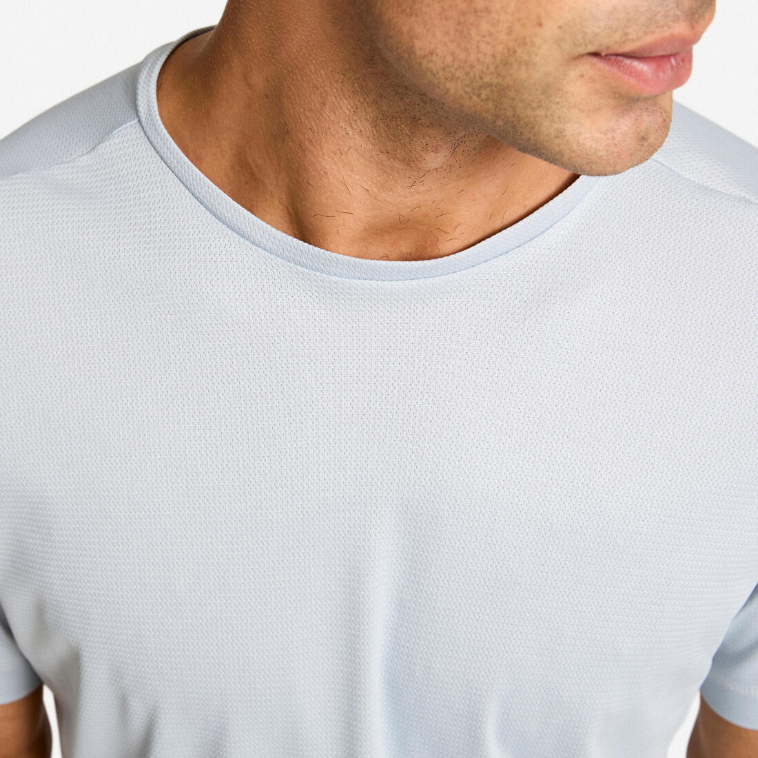 Men's Fitness Short-Sleeved T-Shirt - Grey - Image 4