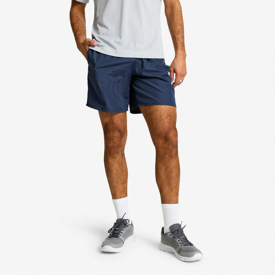 Men's Practical Fitness Shorts - Navy Blue