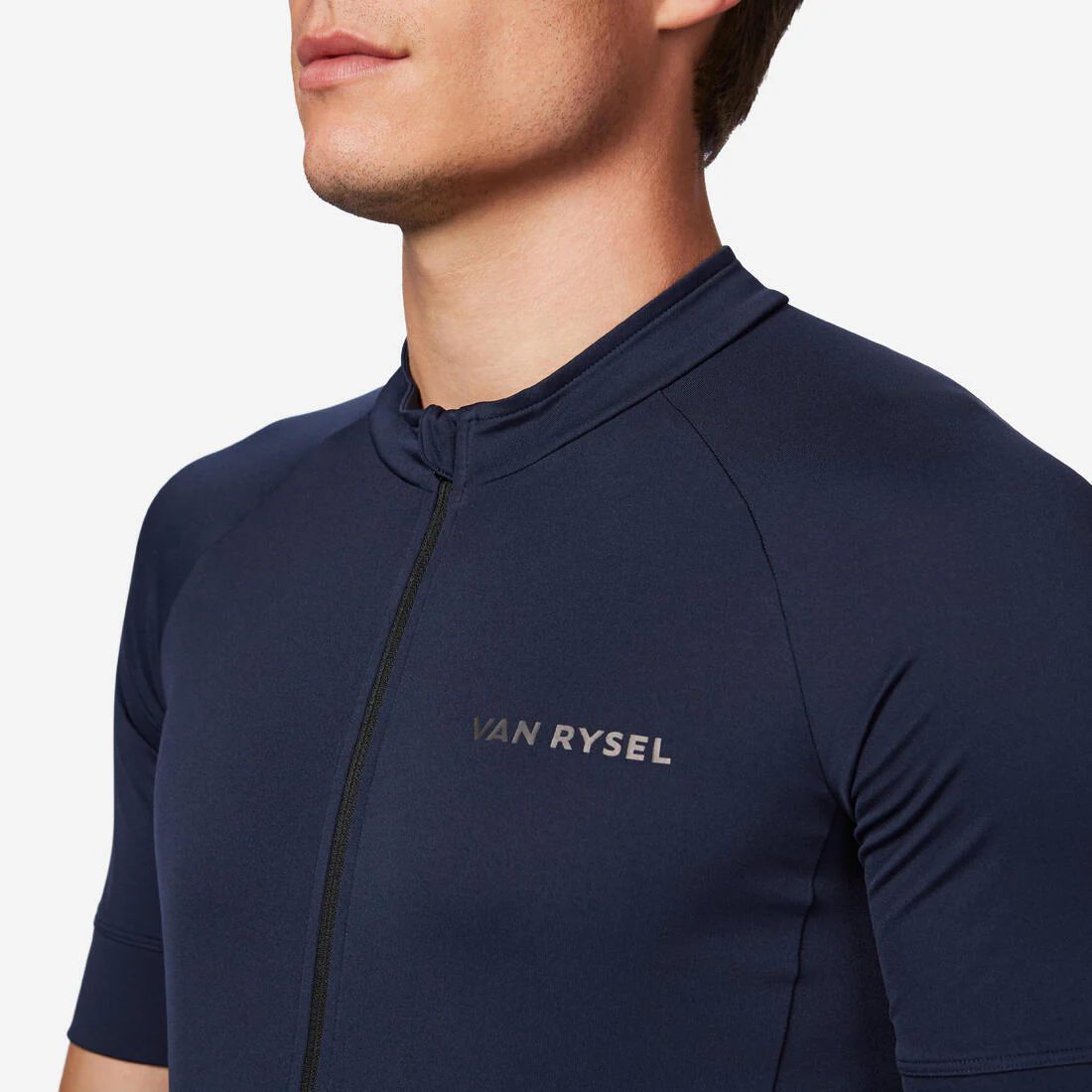 Men's road biking short-sleeved top - Discover steel blue - Image 5