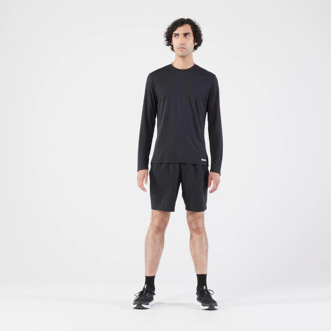 Men's Running Long-Sleeved T-Shirt Anti-UV - Kiprun Dry 500 UV Black - Image 4