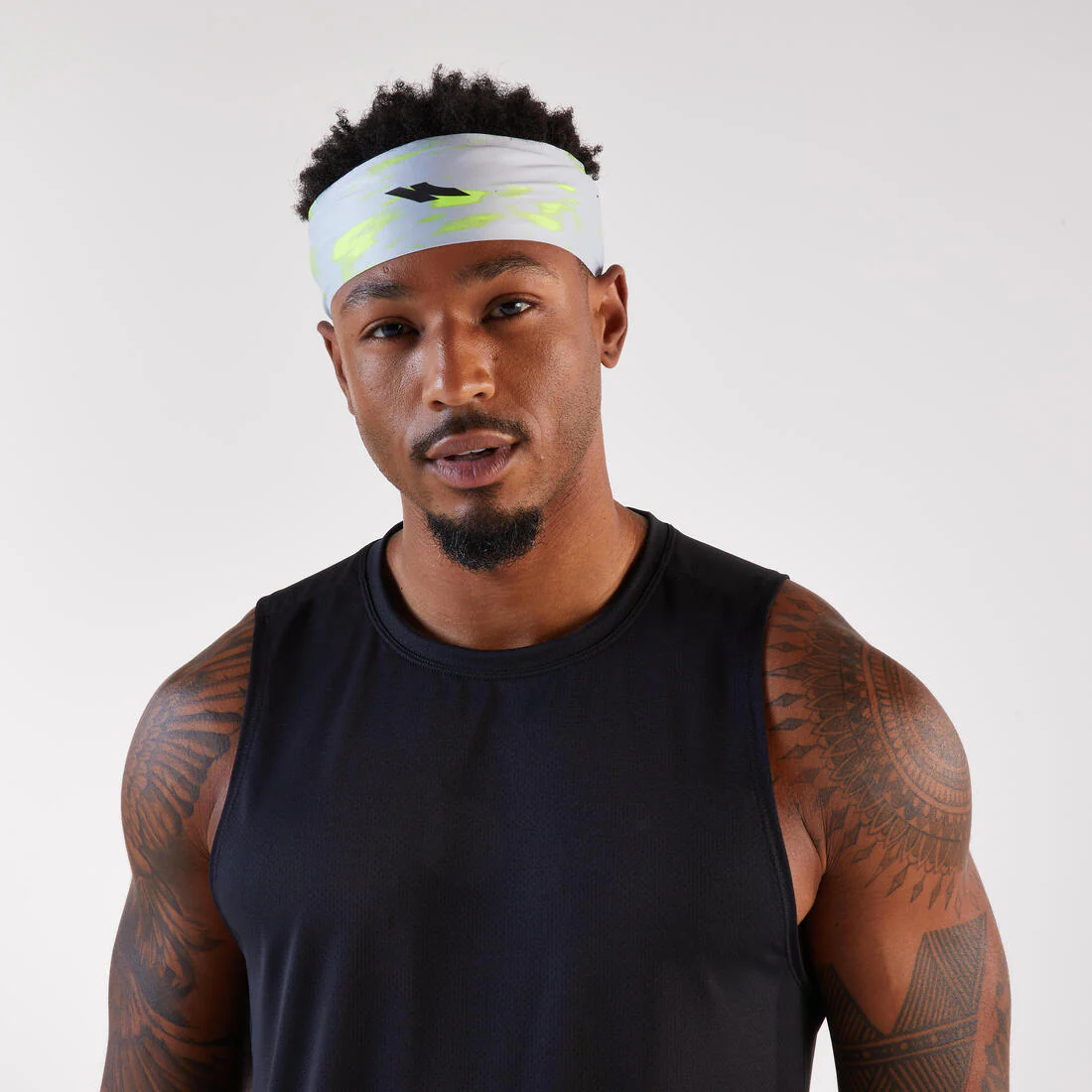 Men's running tank top, Kiprun Run 100 - Black - Image 5