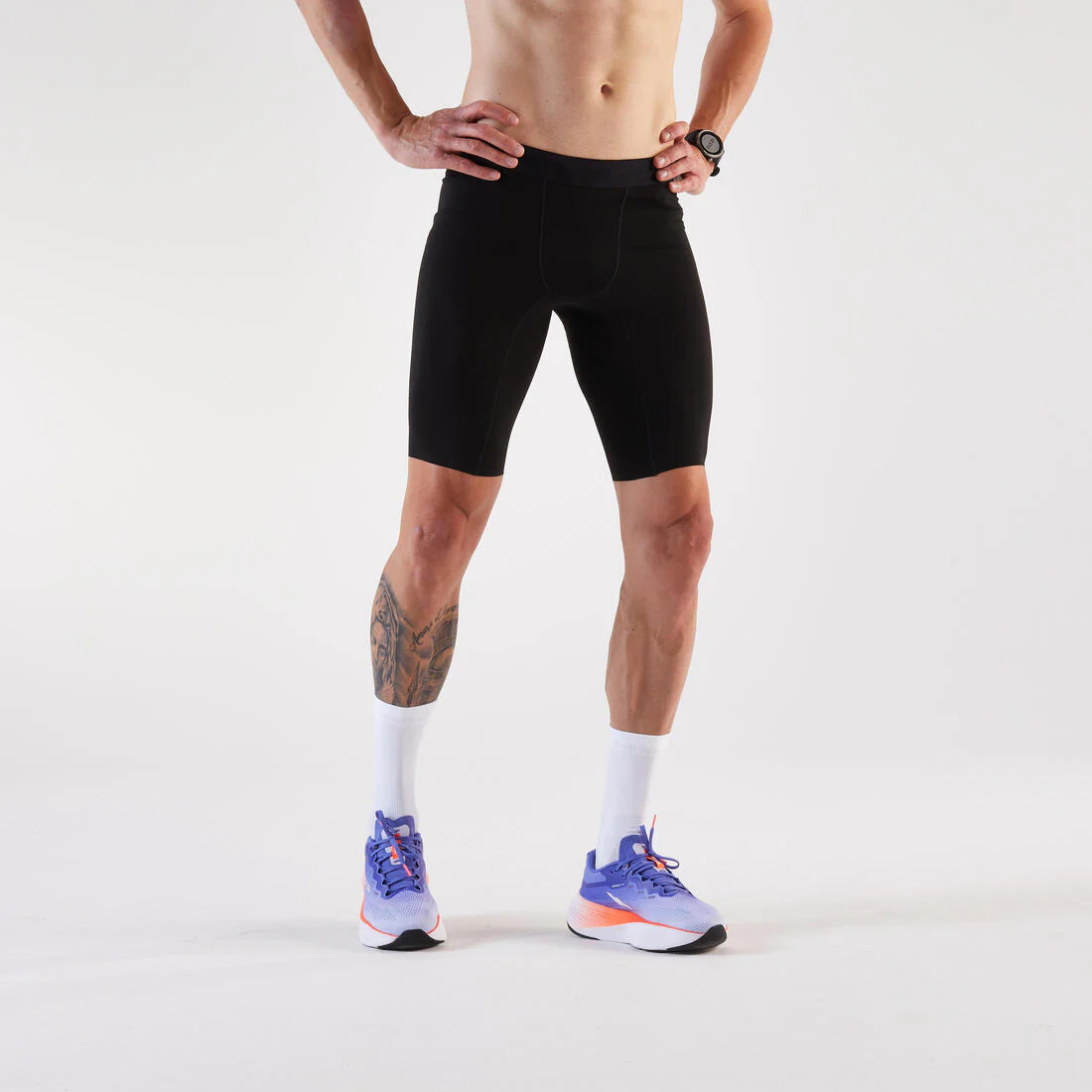 Men's Running Tight Shorts - black