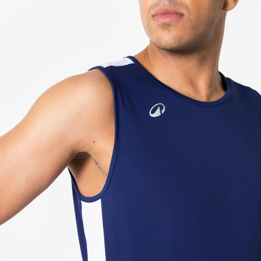 Men's/Women's Sleeveless Basketball Shirt Tank 100 - Navy - Image 3