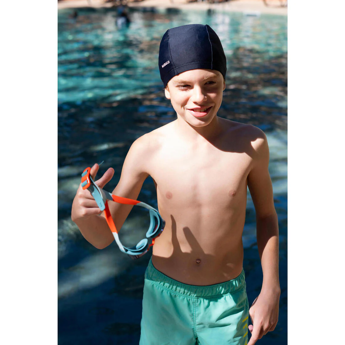 Mesh swimming cap - Plain fabric - Size S - Image 11
