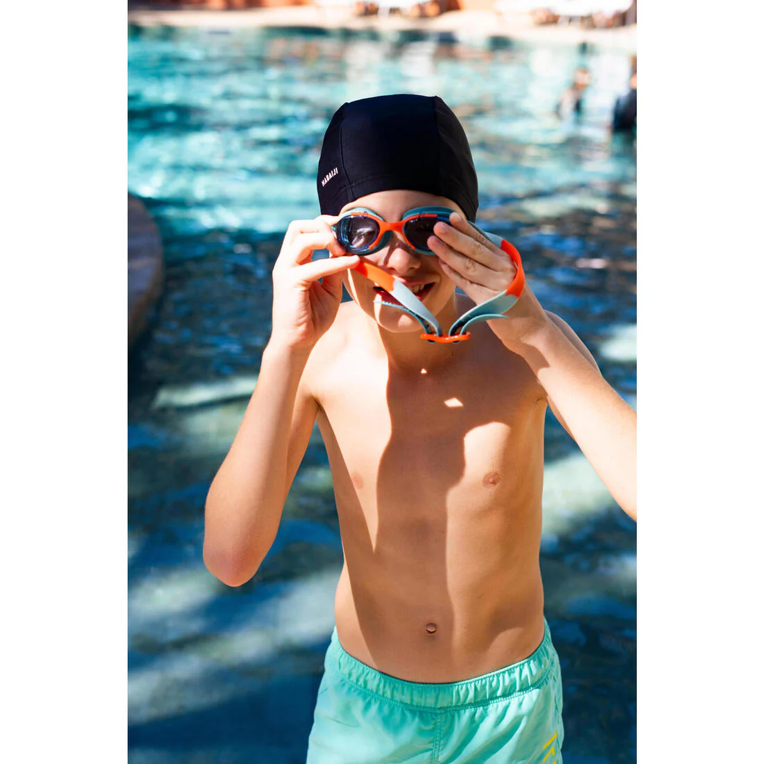 Mesh swimming cap - Plain fabric - Size S - Image 8