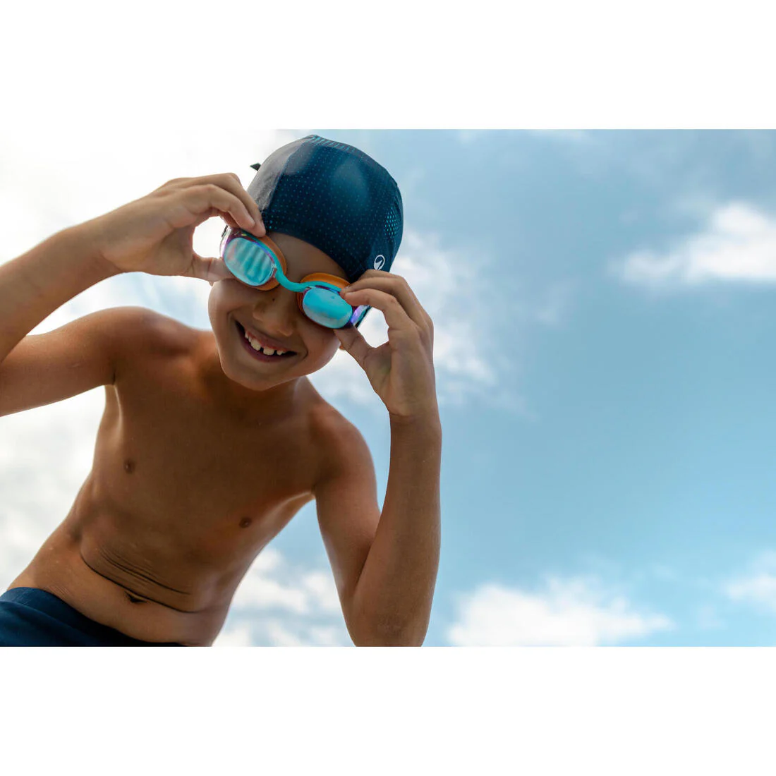 Mesh swimming cap - Printed fabric - Size S - Pantai - Image 5