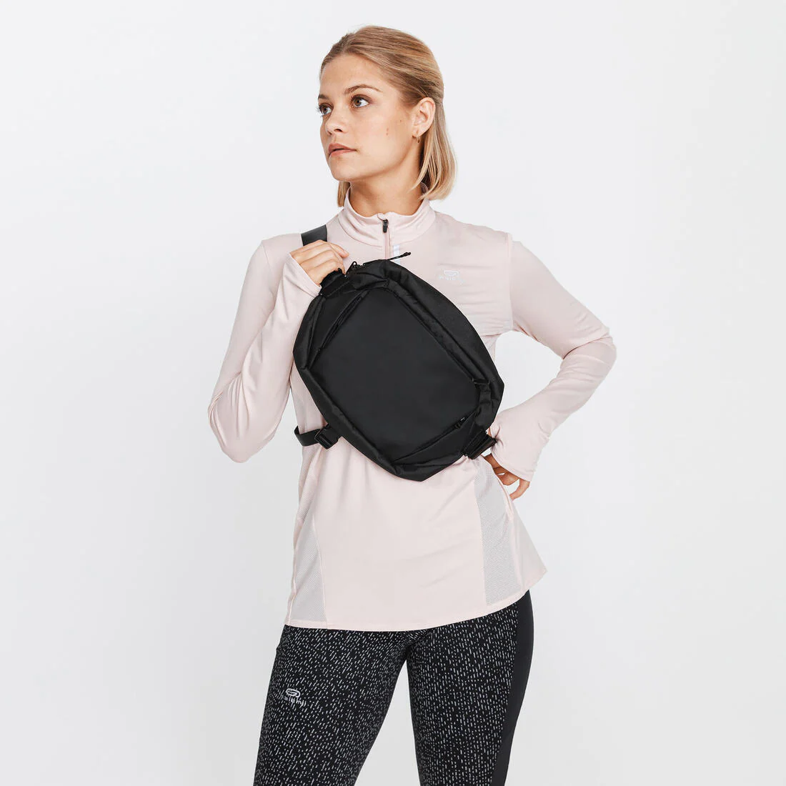 Messenger Waist Bag Urban Walking Active Mobility - Black - Image 3