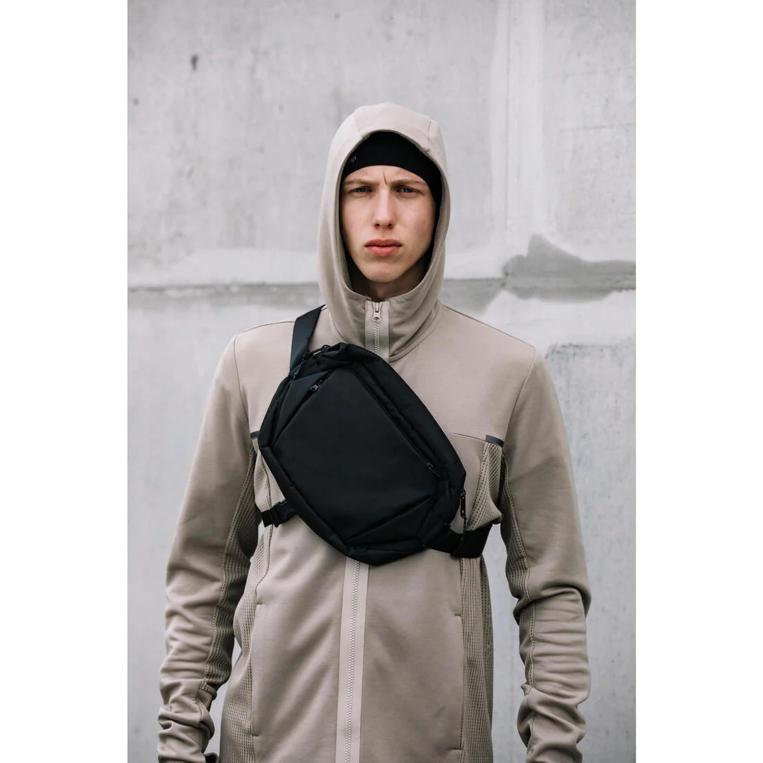 Messenger Waist Bag Urban Walking Active Mobility - Black - Image 8