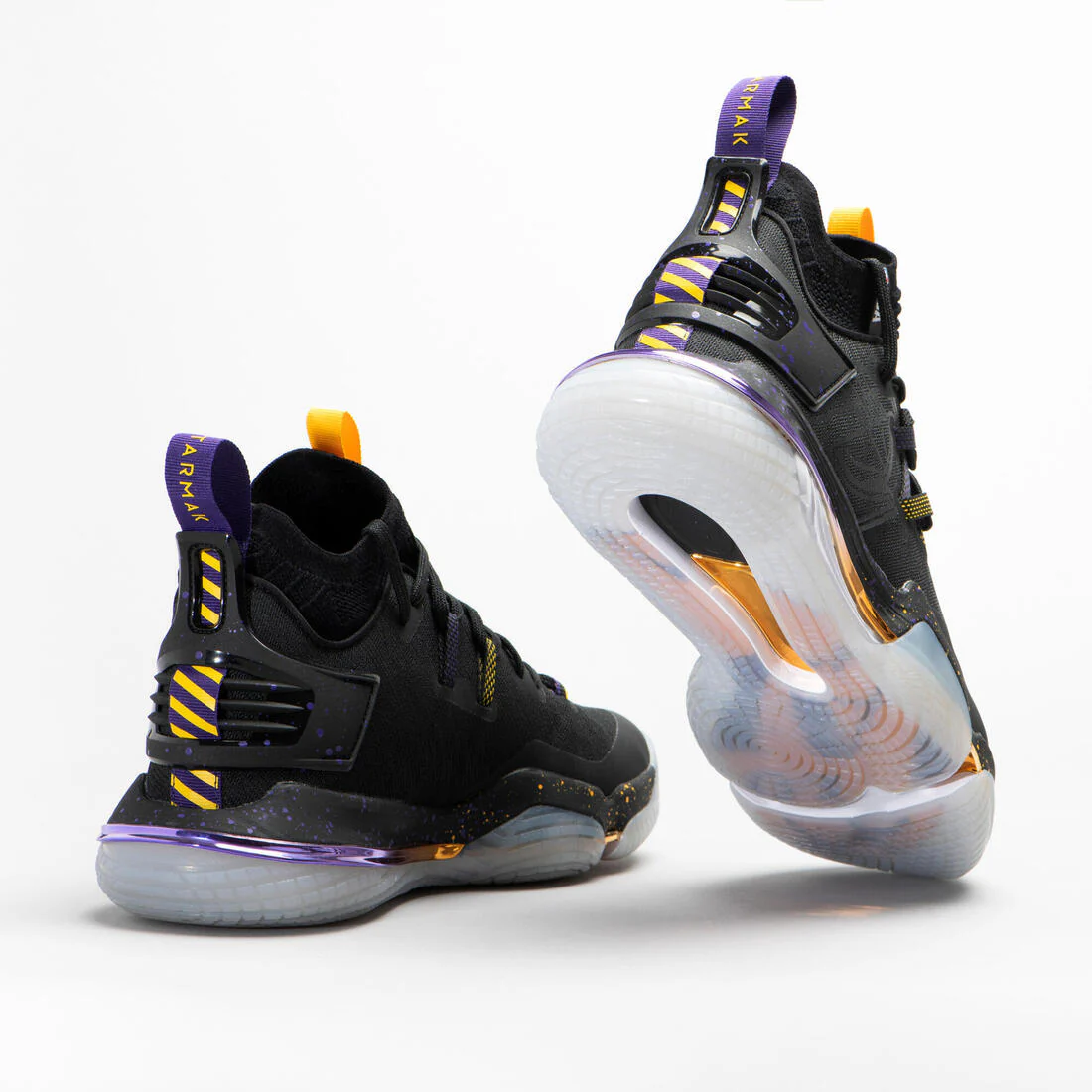 Mid-Rise Basketball Shoes SE900 - Black/NBA Los Angeles Lakers - Image 3