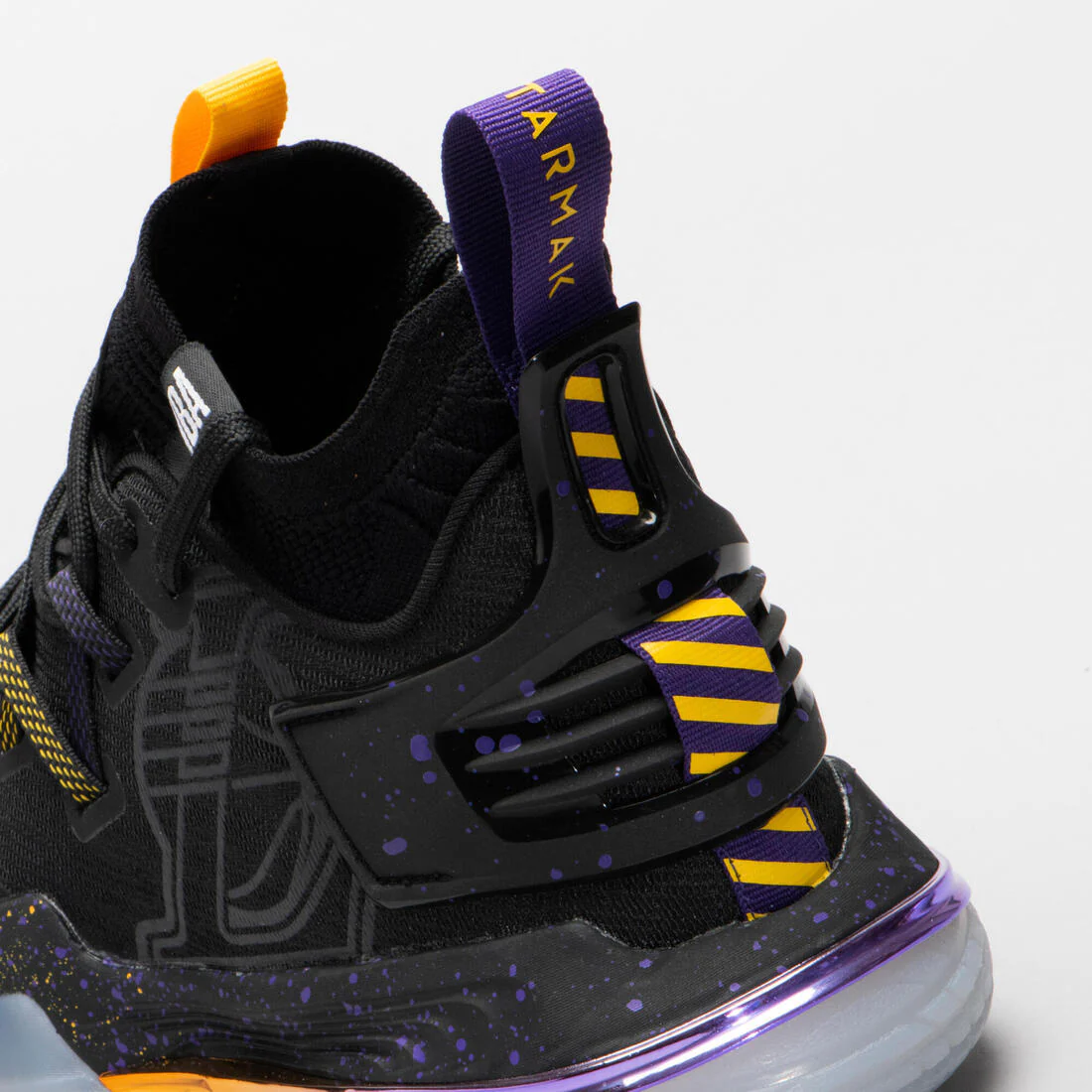Mid-Rise Basketball Shoes SE900 - Black/NBA Los Angeles Lakers - Image 5
