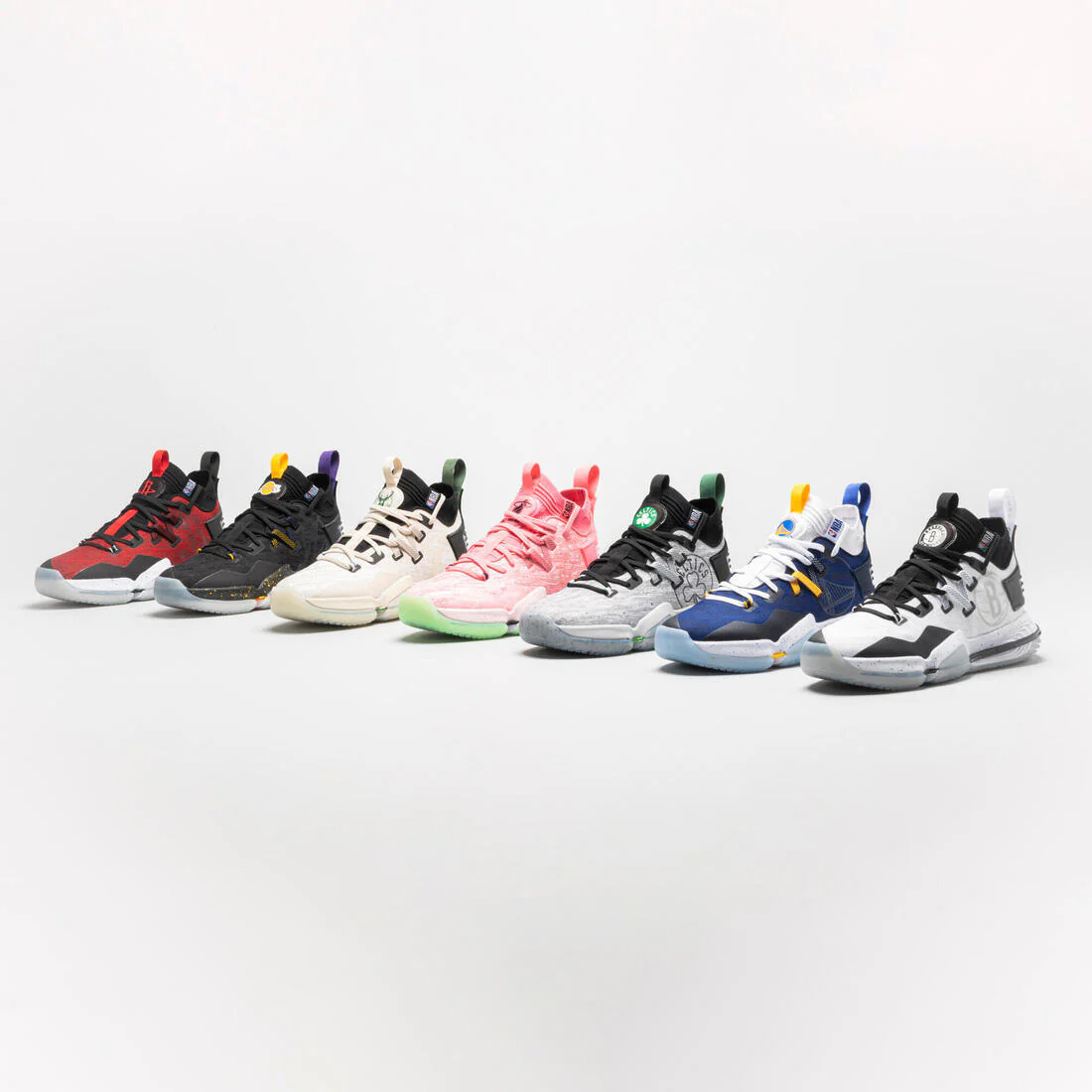 Mid-Rise Basketball Shoes SE900 - Black/NBA Los Angeles Lakers - Image 9