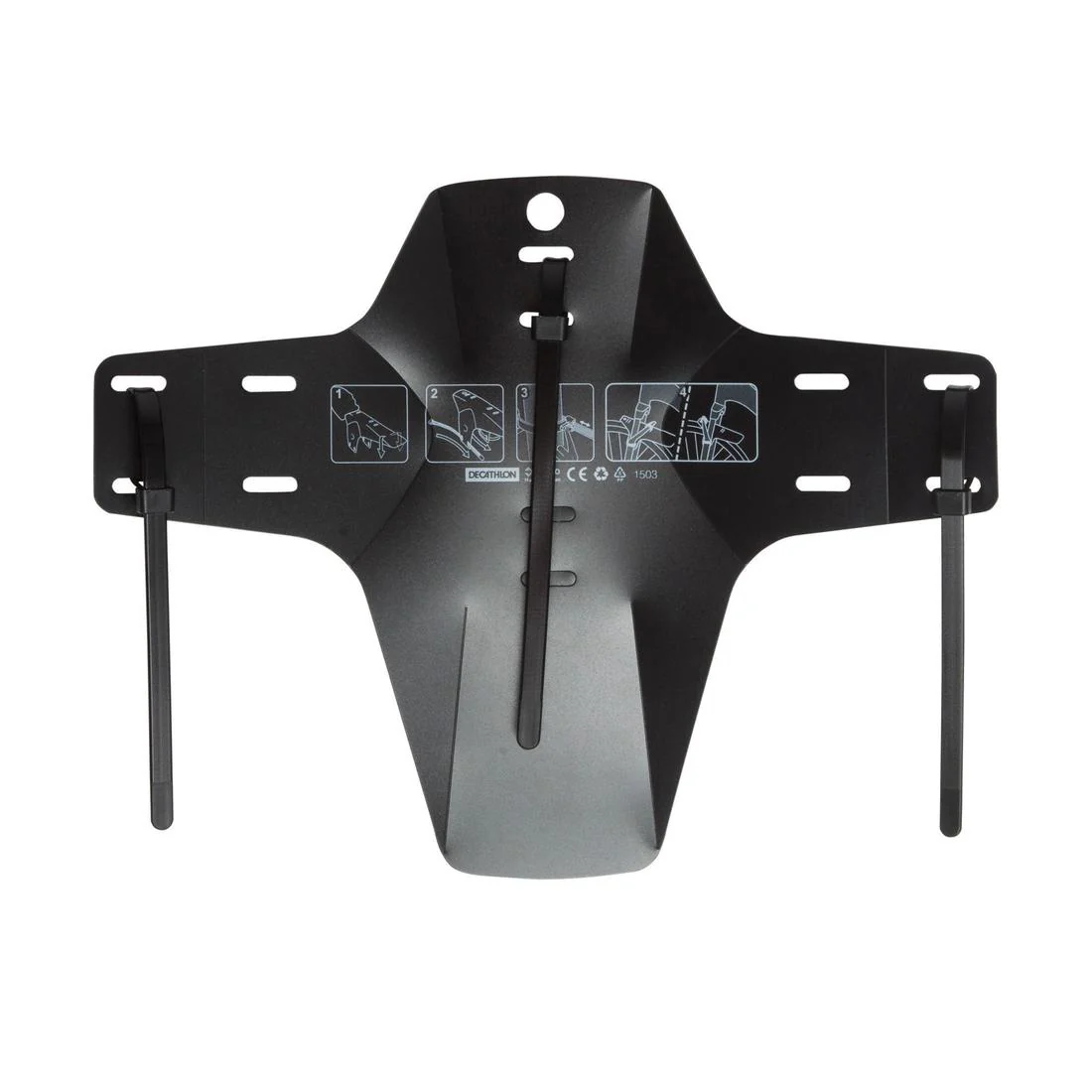 Mountain Bike Front Mudguard - Black - Image 2