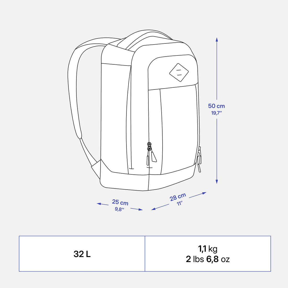 32 L laptop backpack, Escape 500 - Black - Image 4