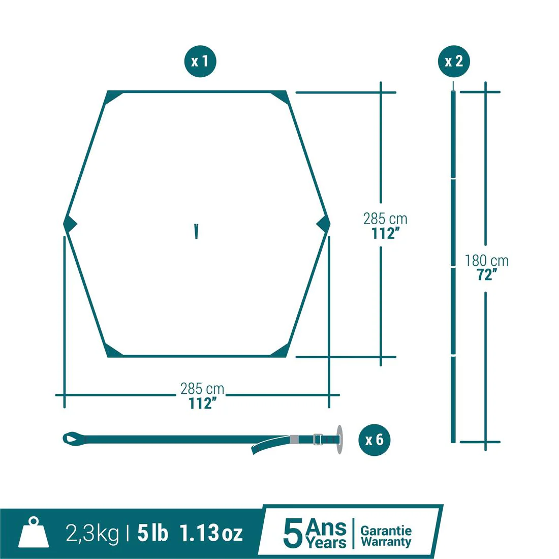 MULTIFUNCTION TARP CAMPING SHELTER - Image 3