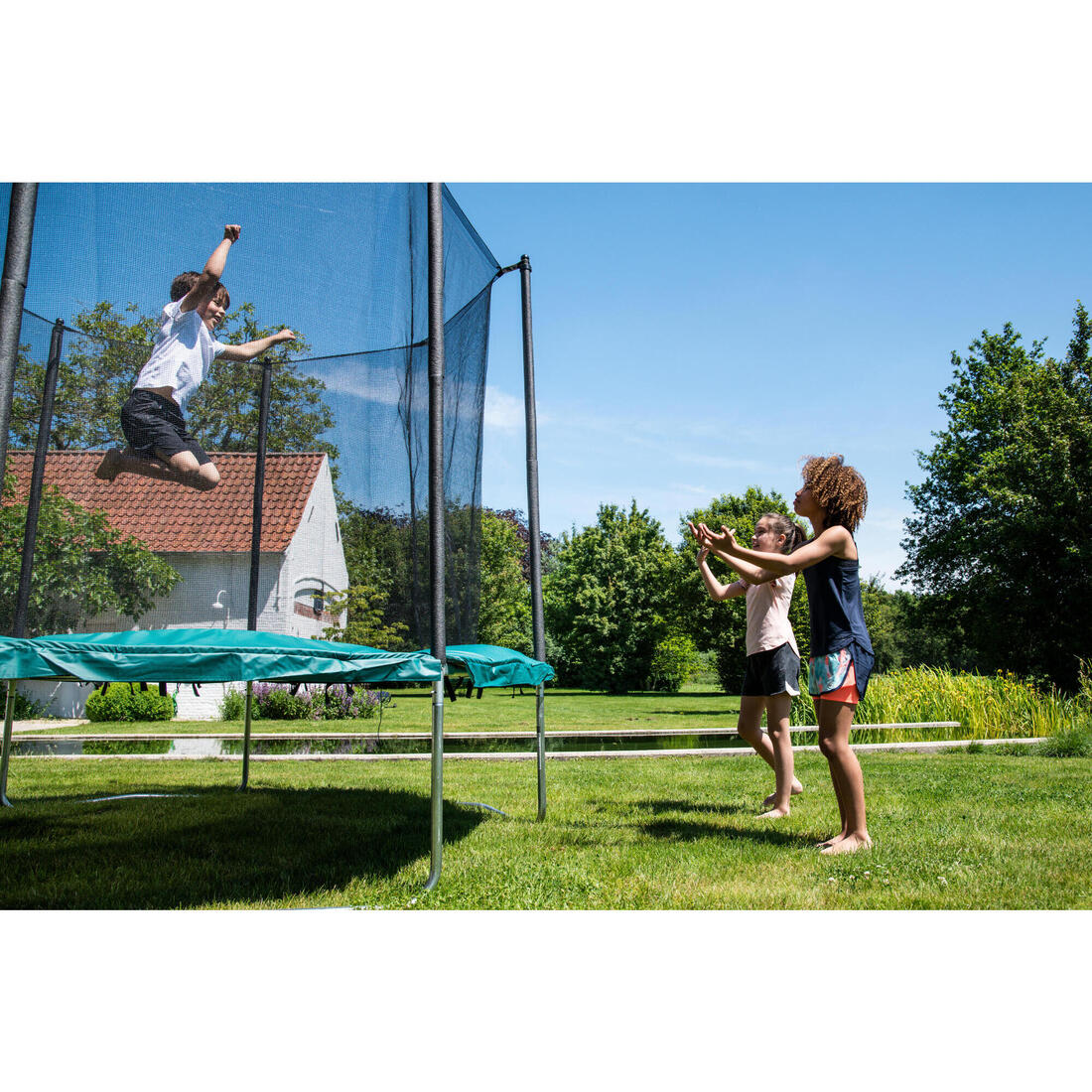 Octagonal Trampoline with Safety Net 300 - Image 10