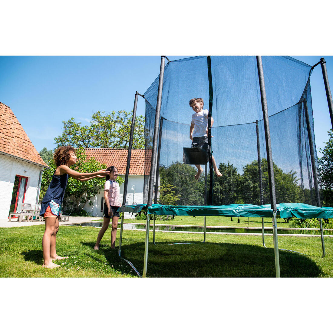 Octagonal Trampoline with Safety Net 300 - Image 8